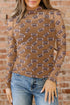 Sheer Mesh Rugby Style Long Sleeve Top