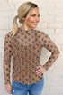 Sheer Mesh Rugby Style Long Sleeve Top