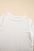 Sheer Mesh Short Sleeve Crew Neck Top
