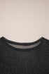 Sheer Metallic Glitter Mesh Fitted Long Sleeve Top