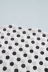 Sheer Polka Dot Mesh Stand Neck Long Sleeve Top