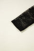 Sheer Textured Mesh And Lace Slim Fit Long Sleeve Top
