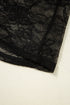 Sheer Textured Mesh And Lace Slim Fit Long Sleeve Top