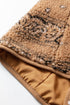 Sherpa Fleece Paisley Print Pocketed Western Vest