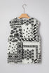 Sherpa Fleece Paisley Print Pocketed Western Vest
