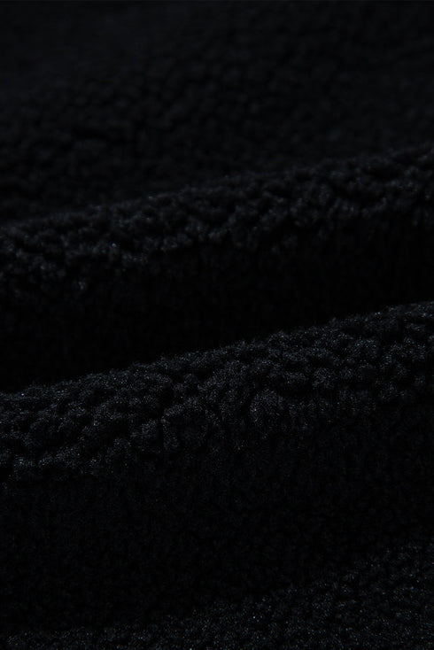 Sherpa Stand Collar Jacket Vest