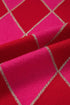 Shimmer Detail Argyle Pattern Crew Neck Sweater