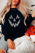Shimmer Graphic Print Long Sleeve Crew Neck Sweatshirt