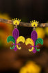 Shimmering Beaded Statement Dangle Drop Earrings