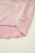 Shimmering Crinkle Texture Short Sleeve Button Down Shirt