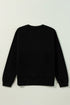 Shimmering Ghost Graphic Relaxed Fit Pullover Sweatshirt