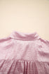 Shimmering Metallic Texture Short Sleeve Button Down Shirt