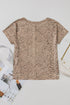 Shimmering Satin Animal Print Dolman Sleeve Relaxed Top