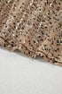 Shimmering Satin Animal Print Dolman Sleeve Relaxed Top