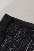 Shimmering Sequin Embellished Wide Leg Statement Pants