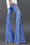 Shimmering Sequin Embellished Wide Leg Statement Pants