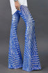 Shimmering Sequin Embellished Wide Leg Statement Pants