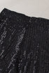 Shimmering Sequin Embellished Wide Leg Statement Pants