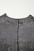 Shimmering Textured Ruffle Sleeve Woven Statement Top