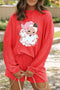 Shiny Character Corded Long Sleeve Top And Shorts Graphic Set