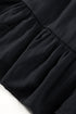 Shirred Drawstring Ruffle Long Sleeve Casual Mini Dress
