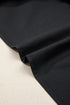 Short Puff Sleeve Embroidered V Neck Cotton Blend Blouse
