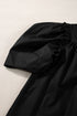 Short Puff Sleeve Ruffle Detail Button Down Shirt
