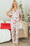 Short Sleeve Button Up Wide Leg Pajama Set
