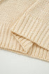 Short Sleeve Crew Neck Bow Accent Sweater Top