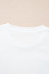 Short Sleeve Crew Neck Graphic Bow Print Jersey Tee