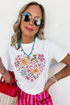 Short Sleeve Crew Neck Graphic Print Mama Tee