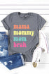Short Sleeve Crew Neck Letter Print Graphic Tee