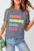 Short Sleeve Crew Neck Letter Print Graphic Tee