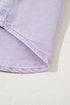 Short Sleeve Double Pocket Solid Denim Shirt Mini Dress