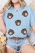Short Sleeve Embellished Baseball Mitt Graphic Tee