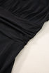 Short Sleeve Empire Waist V Neck Maxi Dress