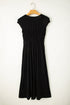 Short Sleeve Empire Waist V Neck Maxi Dress