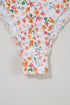 Short Sleeve Floral Print Ruched Sweetheart Bodysuit