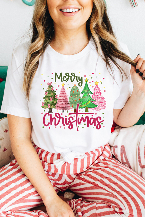 Short Sleeve Graphic Print Crewneck Soft Blend Tee