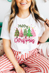 Short Sleeve Graphic Print Crewneck Soft Blend Tee