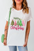 Short Sleeve Graphic Print Crewneck Soft Blend Tee