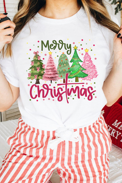 Short Sleeve Graphic Print Crewneck Soft Blend Tee