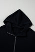 Short Sleeve Half Zip Relaxed Pullover Hoodie