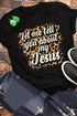 Short Sleeve Inspirational Graphic Print Jersey T Shirt