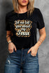 Short Sleeve Inspirational Graphic Print Jersey T Shirt