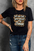 Short Sleeve Inspirational Graphic Print Jersey T Shirt