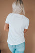 Short Sleeve Leopard Print Heart Graphic Crew Neck Tee