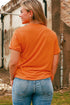 Short Sleeve Leopard Print Pumpkin Graphic Tee