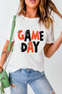 Short Sleeve Letter Print Graphic Crew Neck Tee