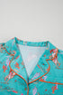 Short Sleeve Notch Lapel Western Graphic Pajama Set